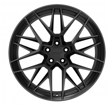 NW104 finished in Satin Black, front view
