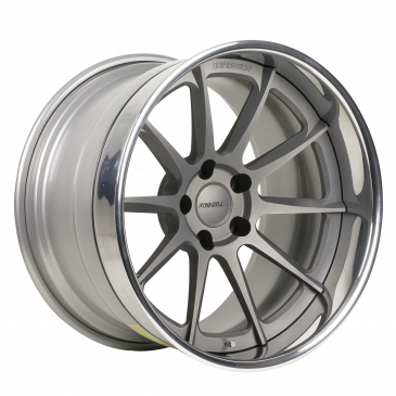 RB3C finished with Titanium center and Polished outer