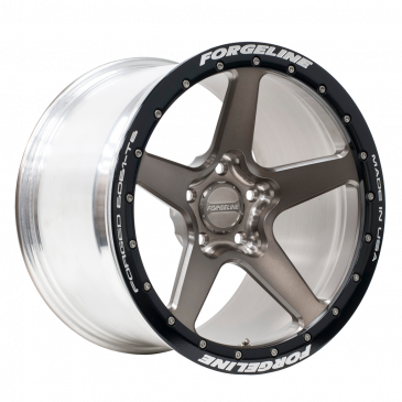 CF1R Beadlock finished in Brushed Bronze with Gloss Black Ring