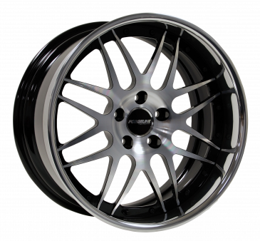 DE3P finished with Gloss Black/HTM center and Polished outer