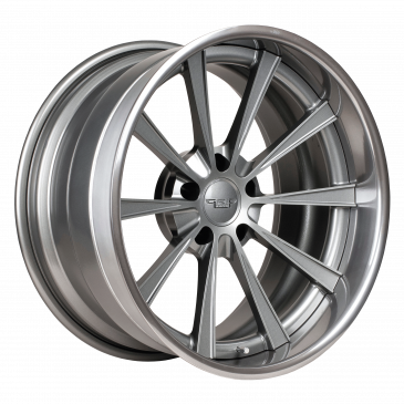 Dropkick finished with Satin Gunmetal center and Tinted Clear outer