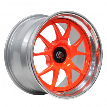 GA3R Cup Finished with Pylon Orange Center and Polished Outer