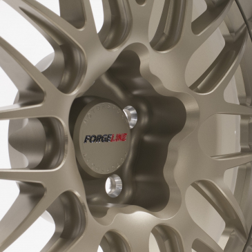 Forgeline GX3 Open Lug Finished with Light Anodized Bronze Center & Inner and Polished Outer