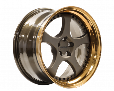 Powder Coated Outer - Tinted Gold Transparent